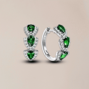Zirkonia Hoop Ohrringe für Frauen